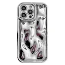 Wavy Cover TPU iPhone 15 Pro Max sølv