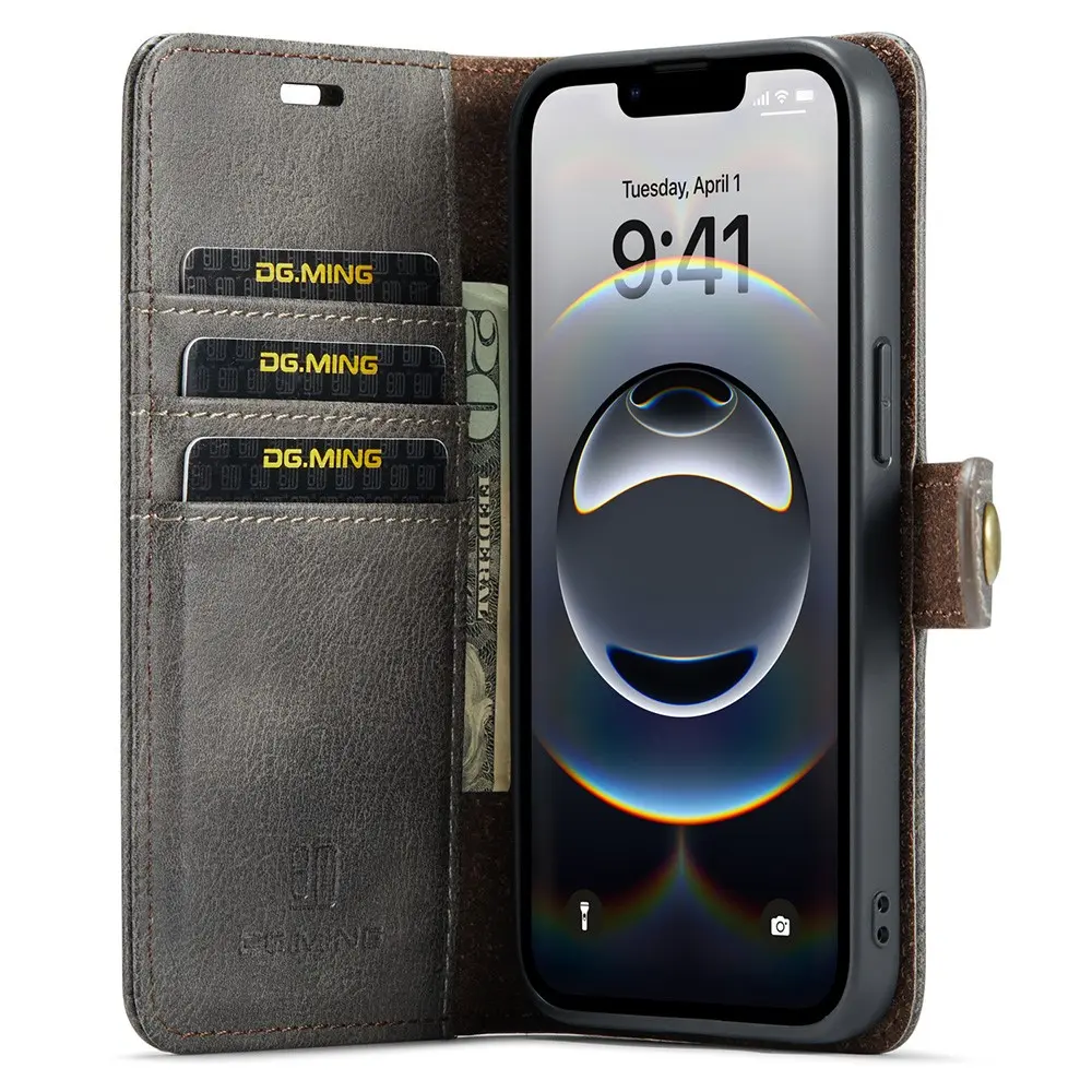 Magnet Wallet iPhone 17e Brown