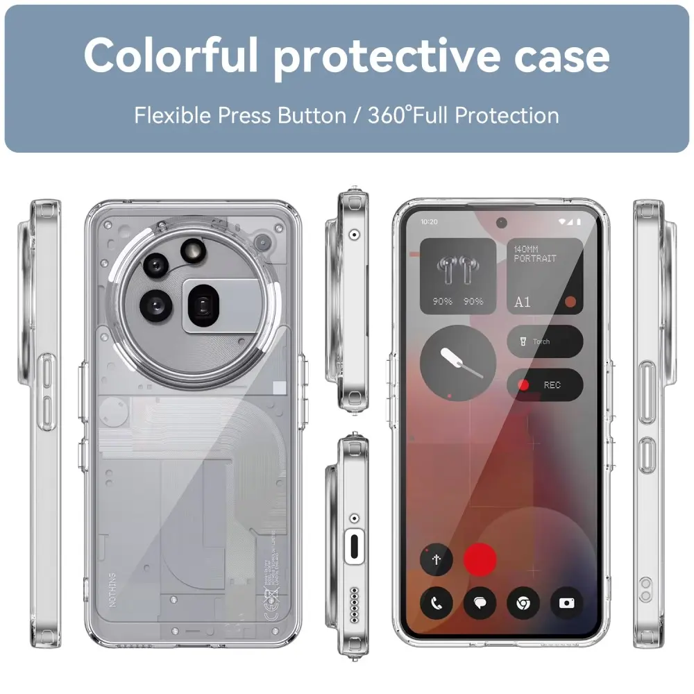 Hybridskal Nothing Phone 3a Pro Genomskinlig
