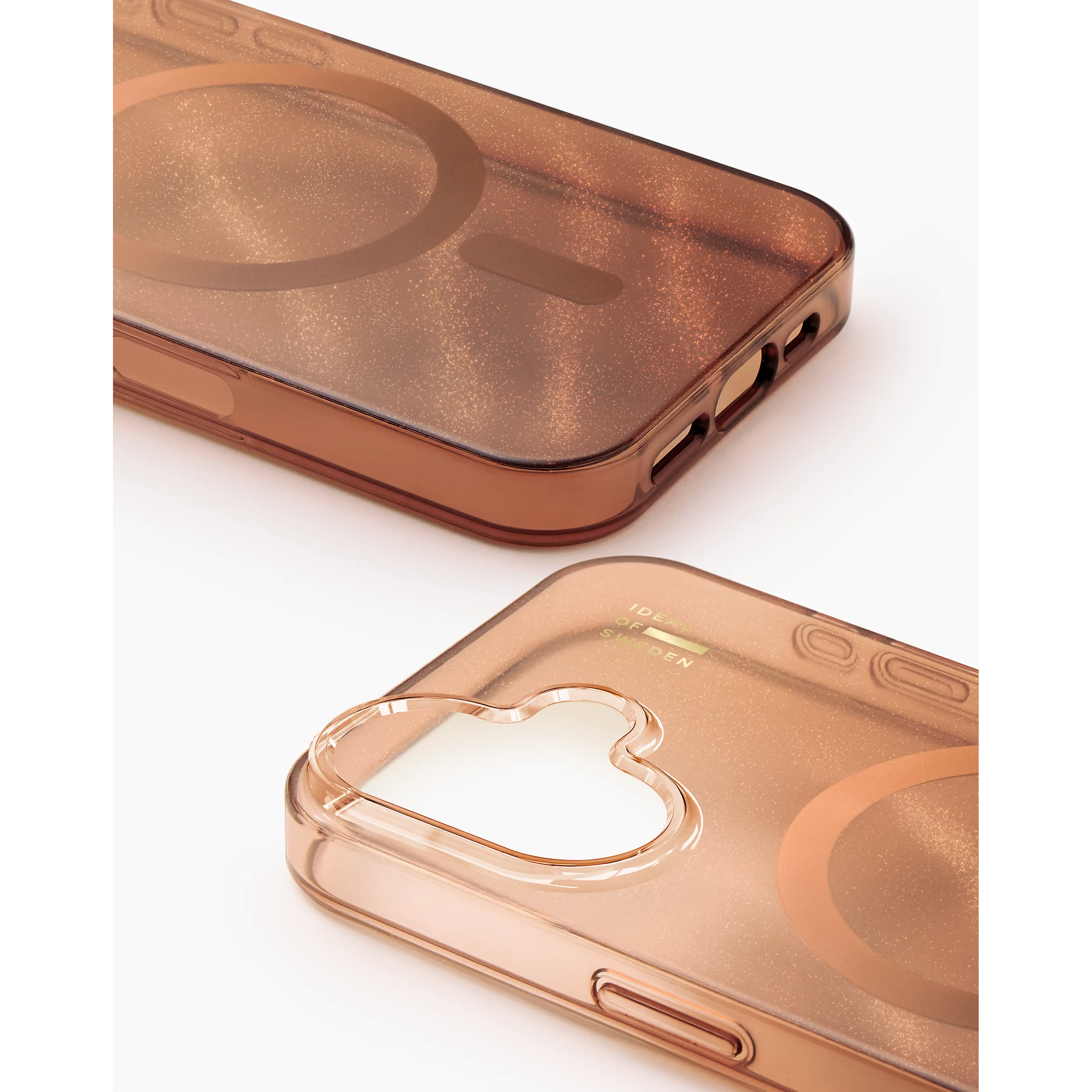 Glitter Glow MagSafe Case iPhone 17 Mocha Mousse
