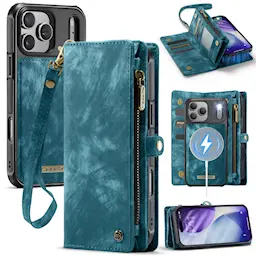 Multi-slot Lommeboksetui iPhone 17 Pro Max Blå
