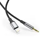 Lightning til 3.5 mm adapter 1m Sort