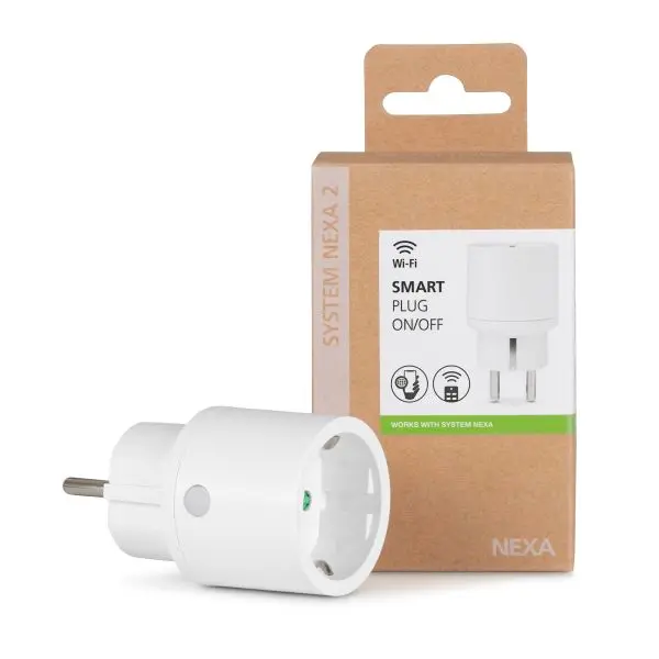 Smart Plug On/Off WiFi, Valkoinen