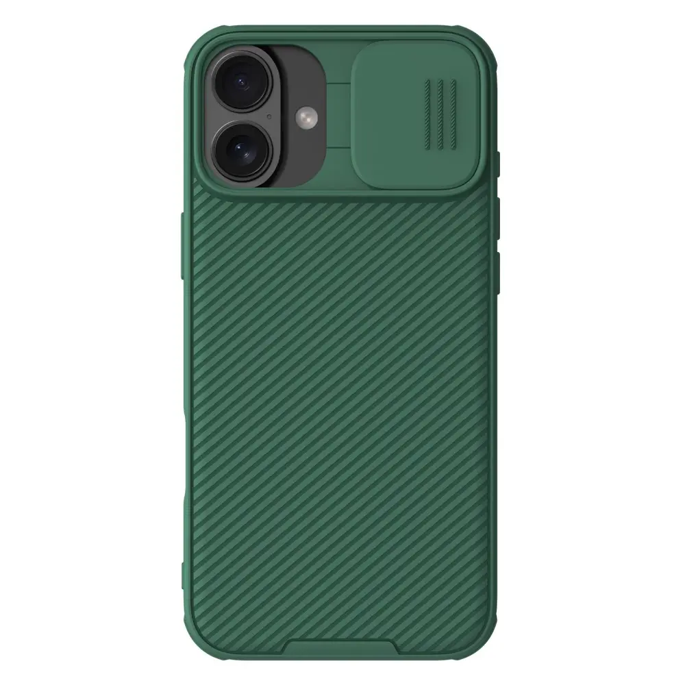 iPhone 16 Cover med kamerabeskyttelse - CamShield, Grøn