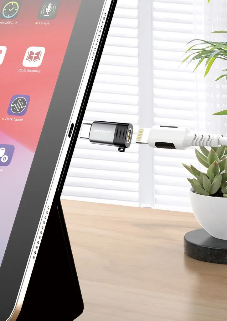 Lightning till USB-C adapter Grå