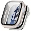 Apple Watch Series 12 43mm cover med indbygget skærmbeskytter, Rose guld