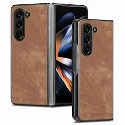 Läderskal Samsung Galaxy Z Fold 5 brun