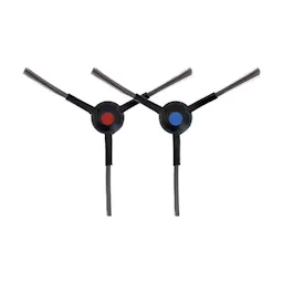 Sivuharjat 2-pack - sopii Ecovacs Deebot T30 Pro Omni, Musta