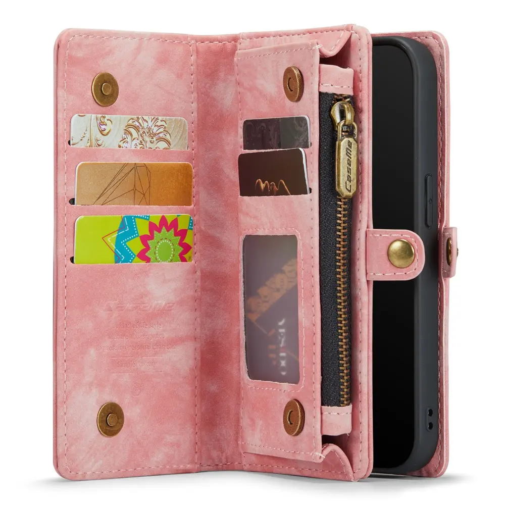 Multi-slot Plånboksfodral iPhone 8 Rosa