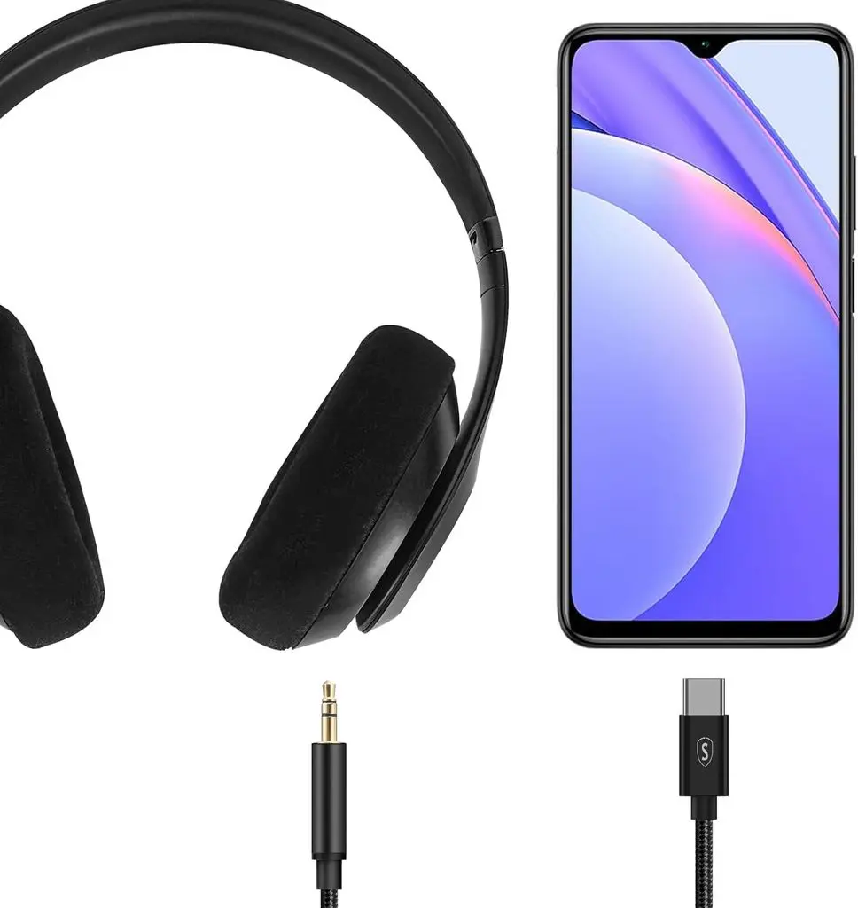 Ljudkabel USB-C till AUX 3.5mm 1m Svart