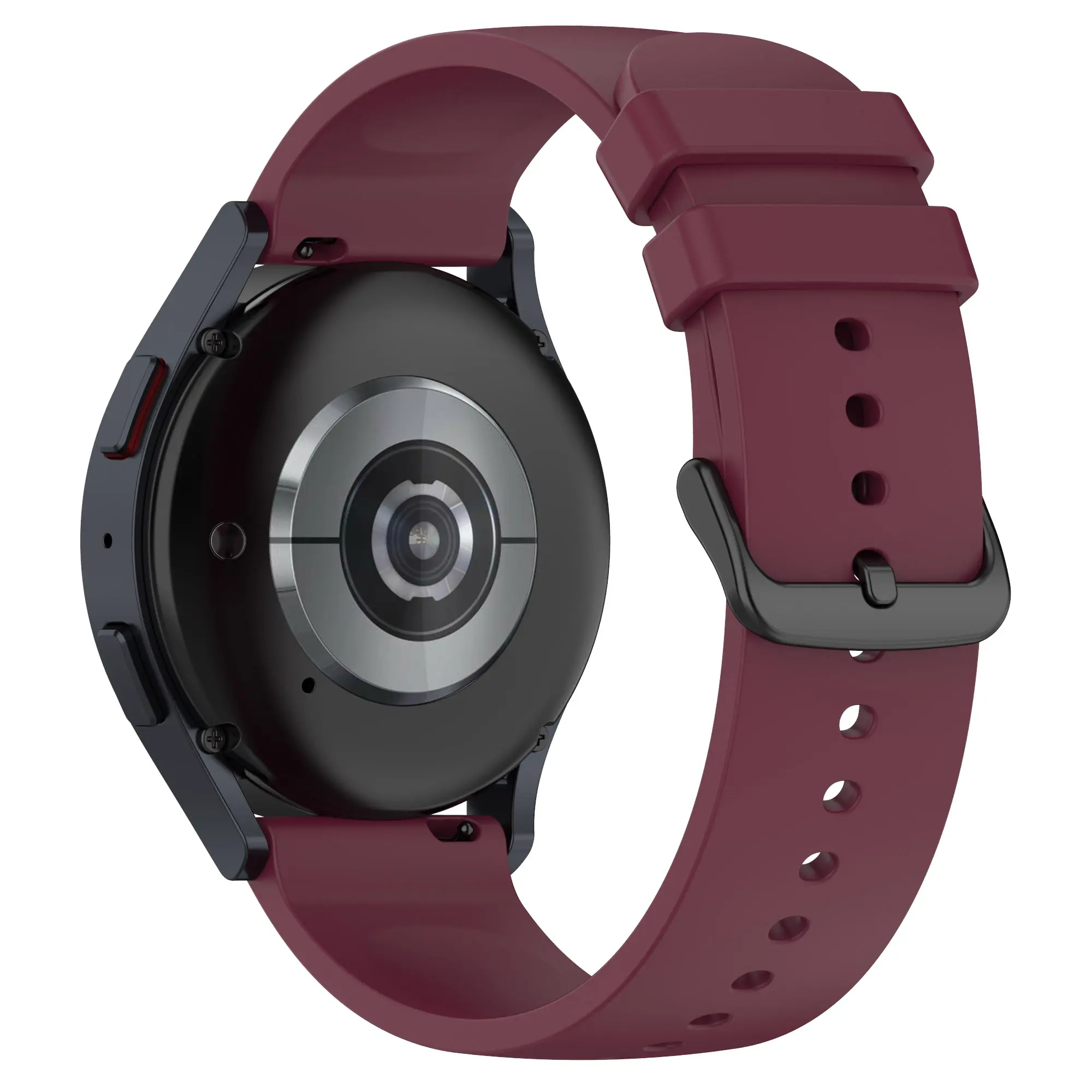 Silikonarmband Universal 22mm vinröd
