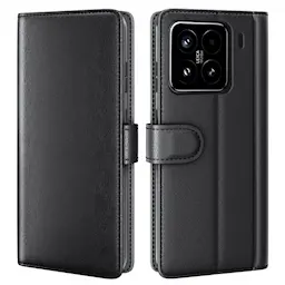 Ekte Lærveske Xiaomi 15 Svart