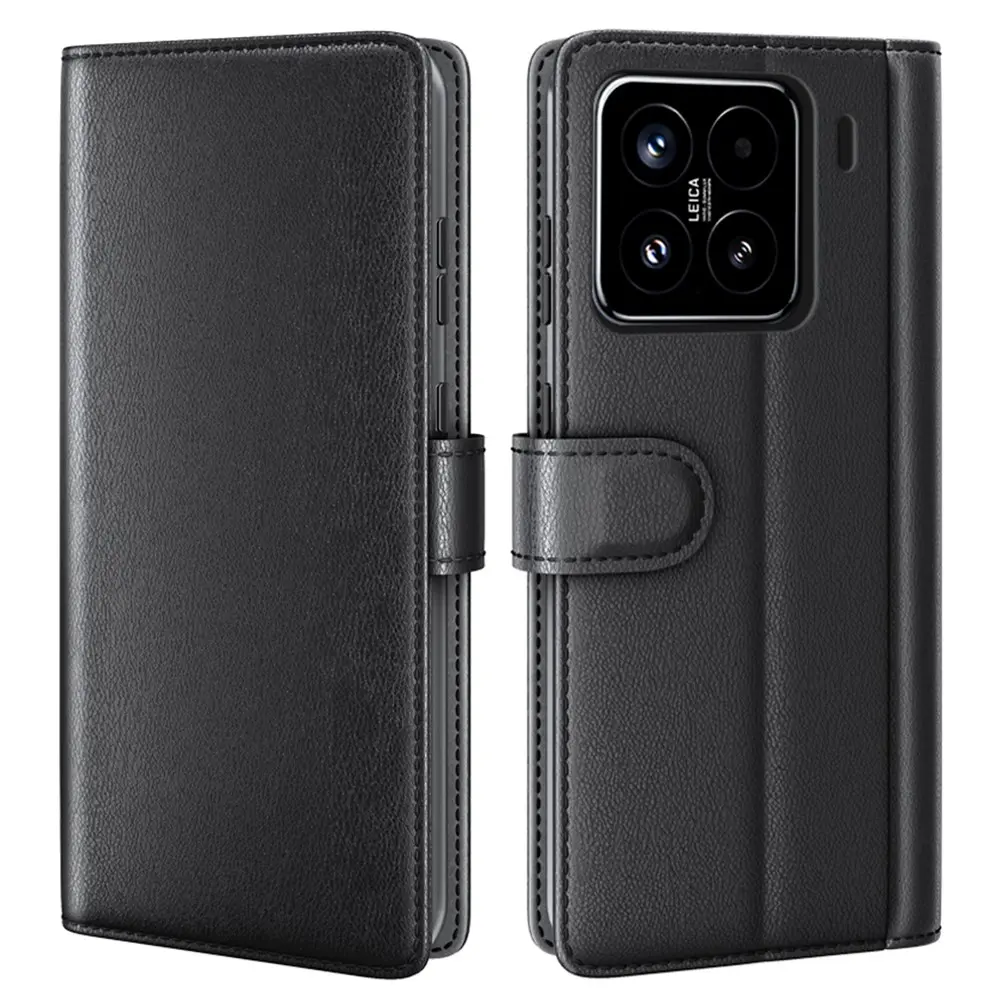 Ægte Læderetui Xiaomi 15 Sort
