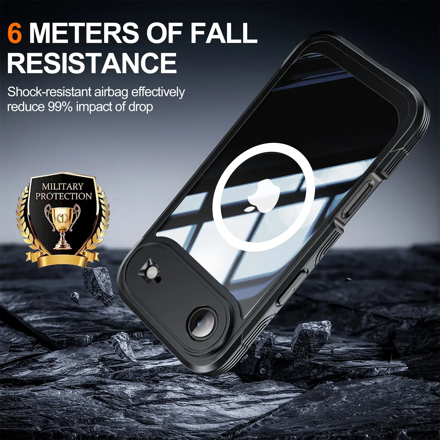 Premium Full Protection Case iPhone Air Svart