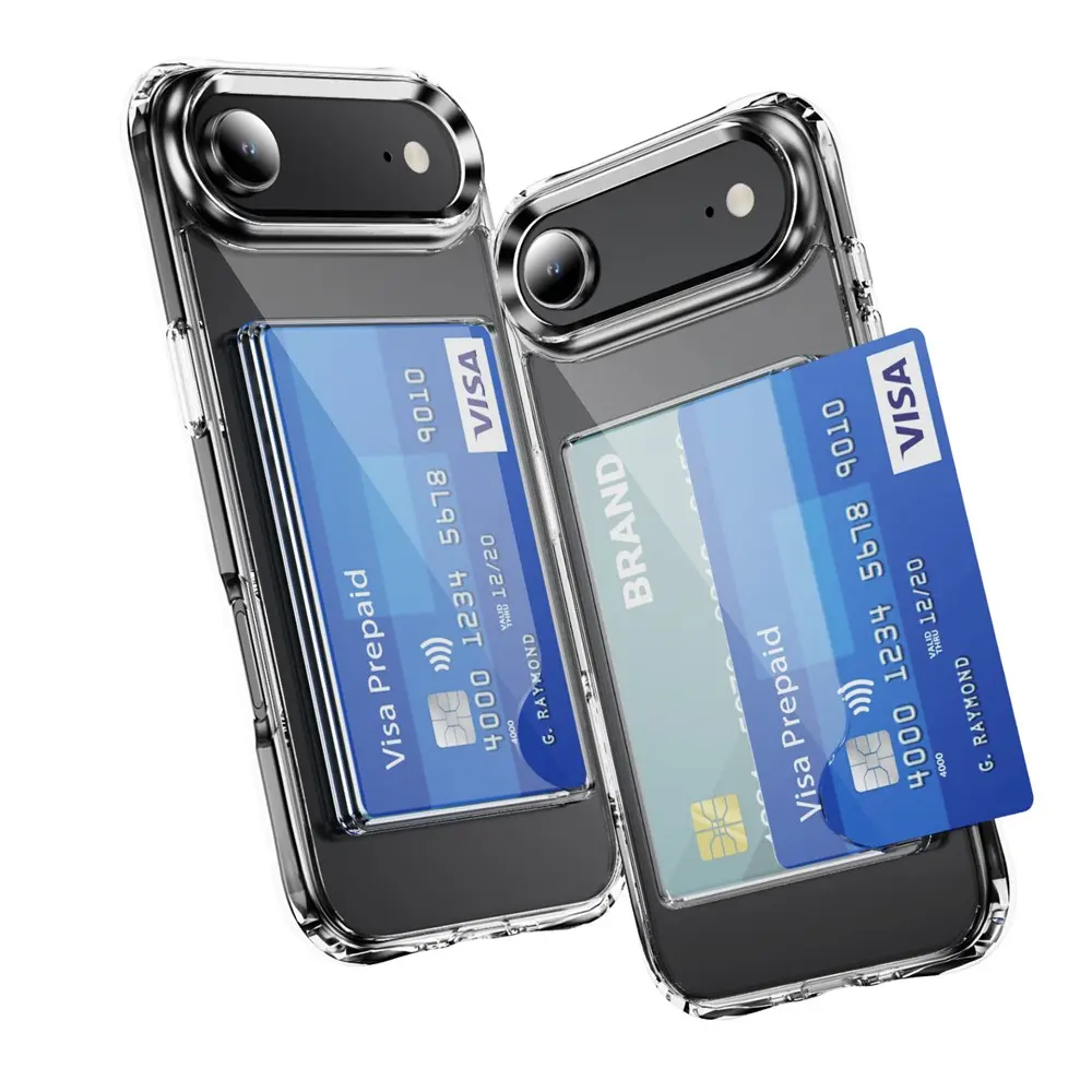 Hybridskal Kortfack iPhone Air Genomskinlig