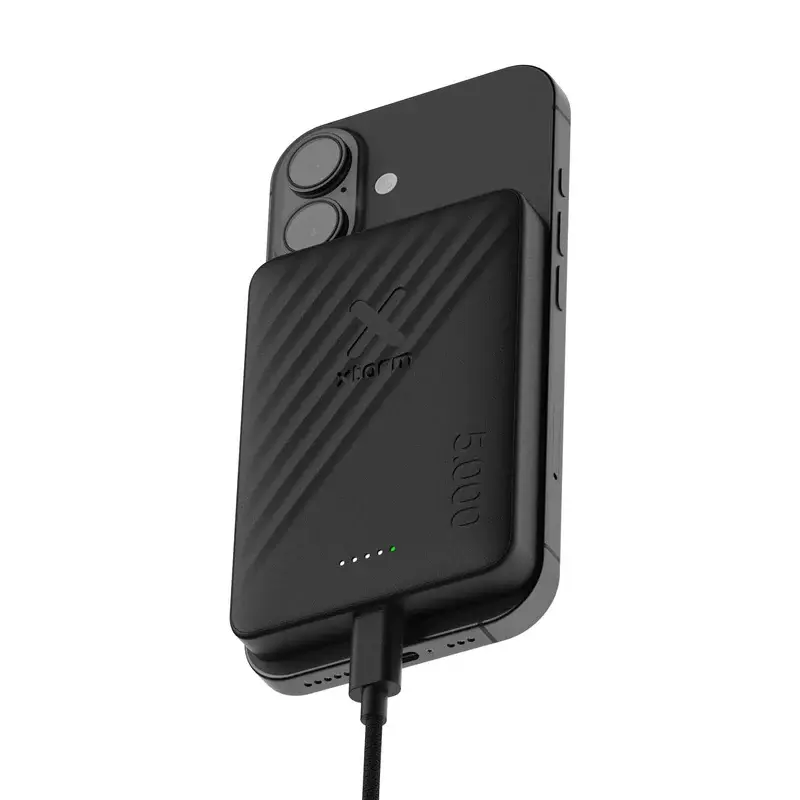 Magnetisk Trådlös Powerbank 15W 5000mAh Svart