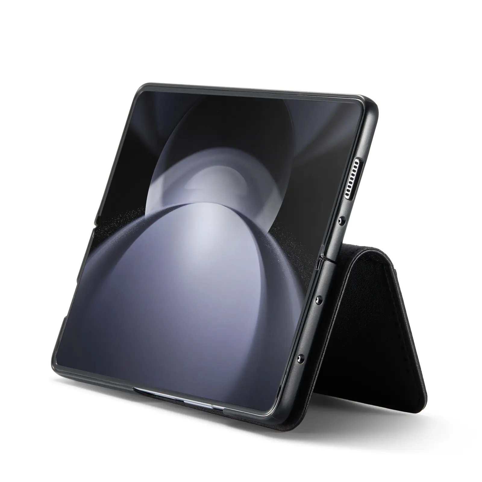 Äkta Läderfodral Samsung Galaxy Z Fold 6 Svart