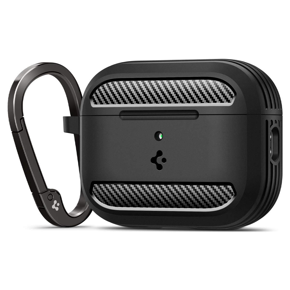 Spigen Apple AirPods Pro 3 Case Rugged Armor Black - Beskytt dine ørepropper - Praktisk etui for oppbevaring