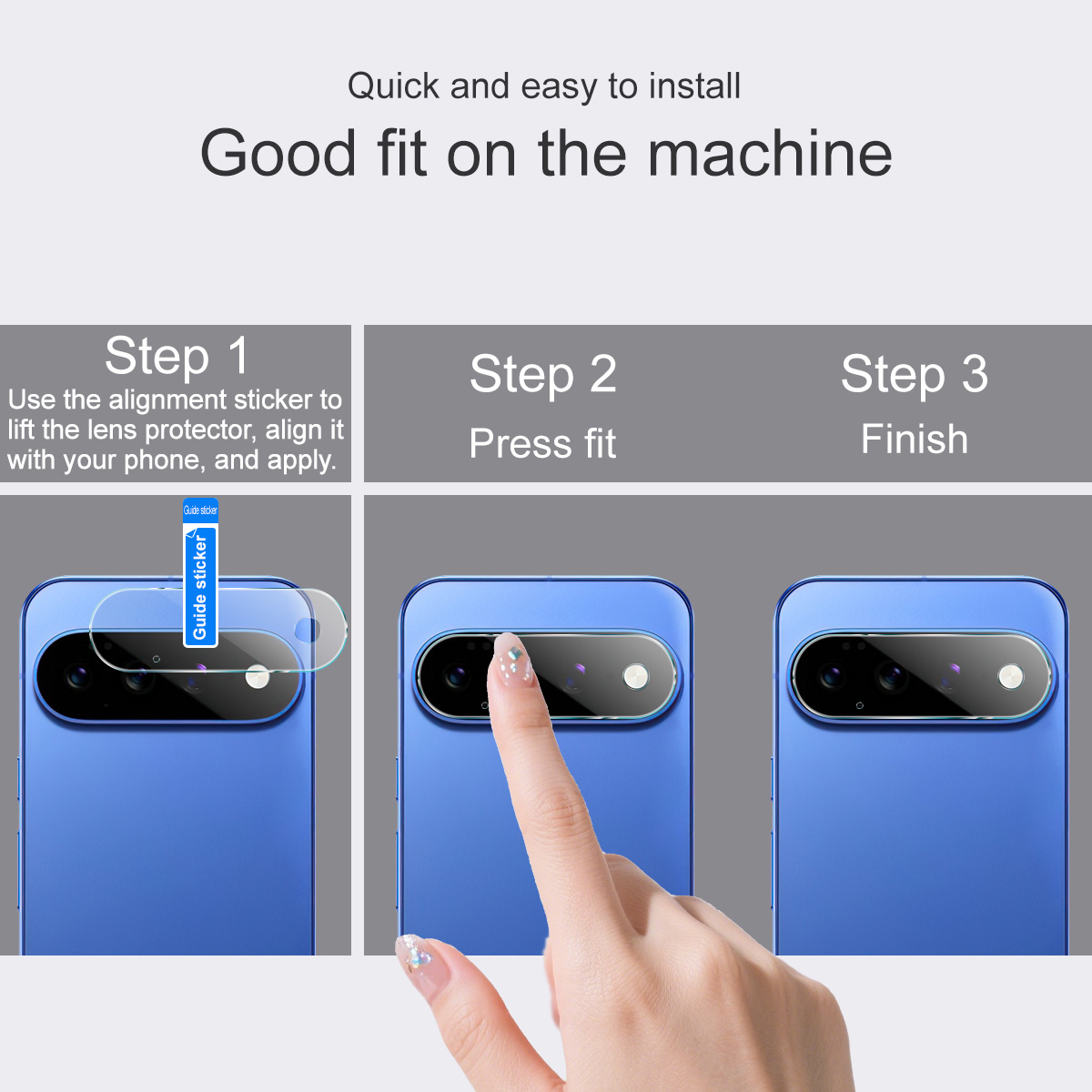 Härdat Glas Kameraskydd Google Pixel 11 Pro XL transparent