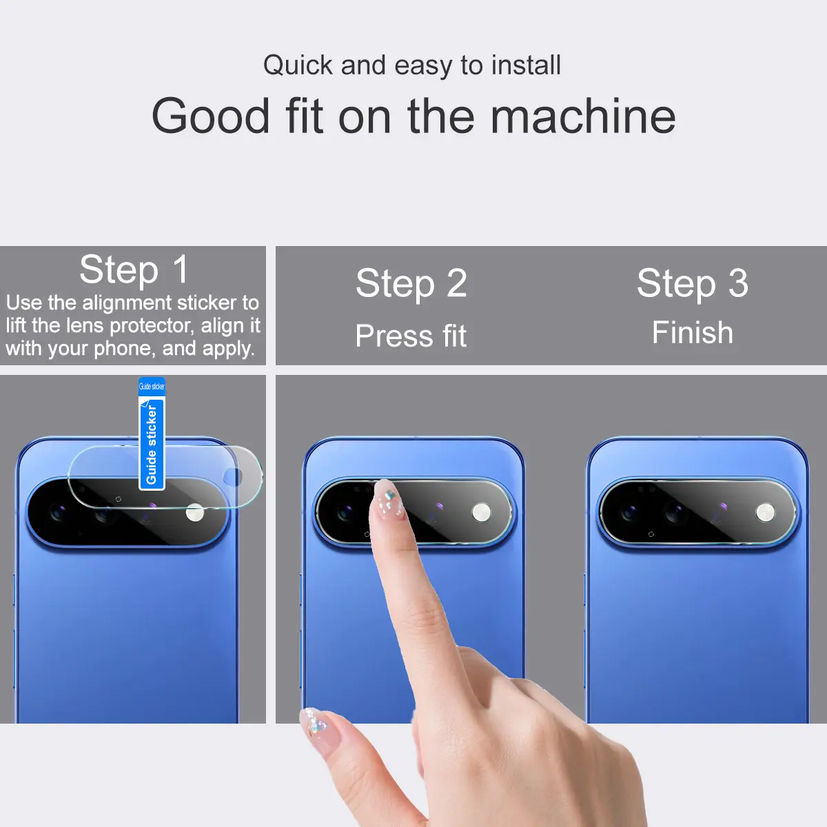Härdat Glas Kameraskydd Google Pixel 11 Pro XL transparent