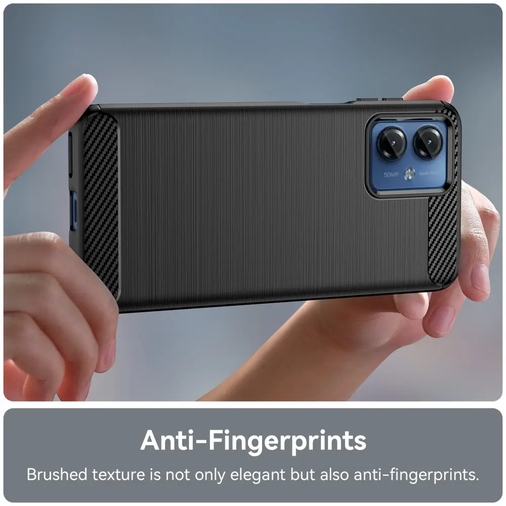Motorola Moto G14 Skal TPU Brushed Svart