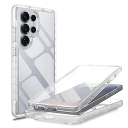 Samsung Galaxy S25 Ultra Täysin suojaava puhelinkuori, Kirkas