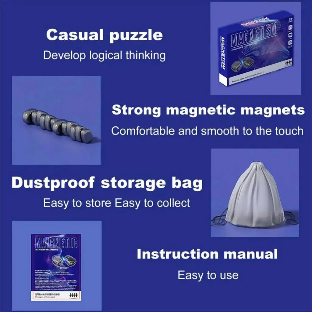 Magnetiskt Pusselstrategispel