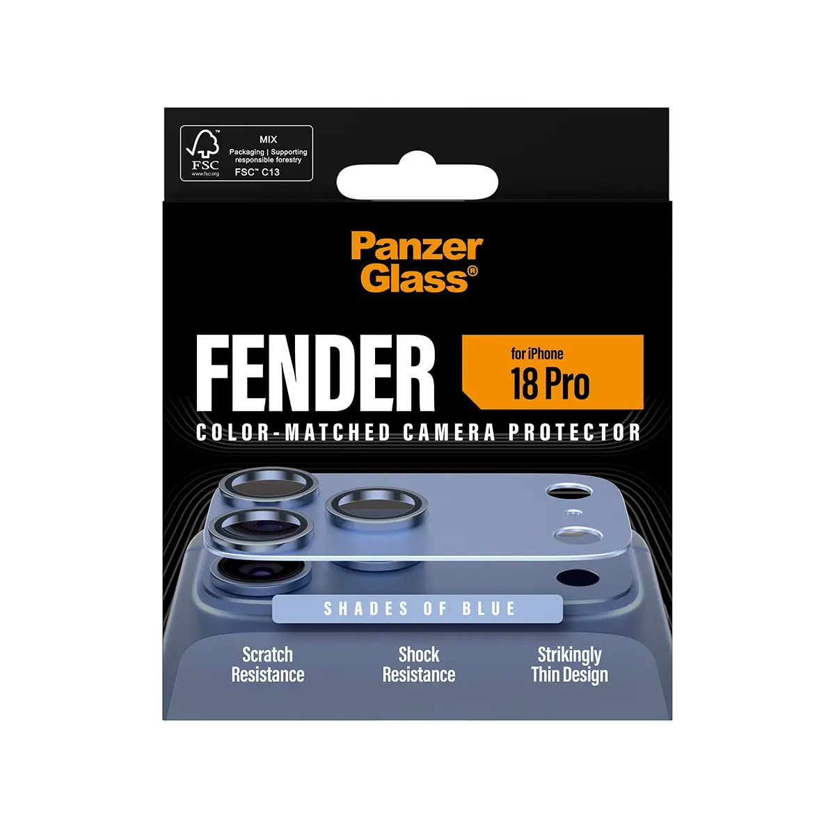 iPhone 18 Pro Fender Camera Protector Shades Of Blue