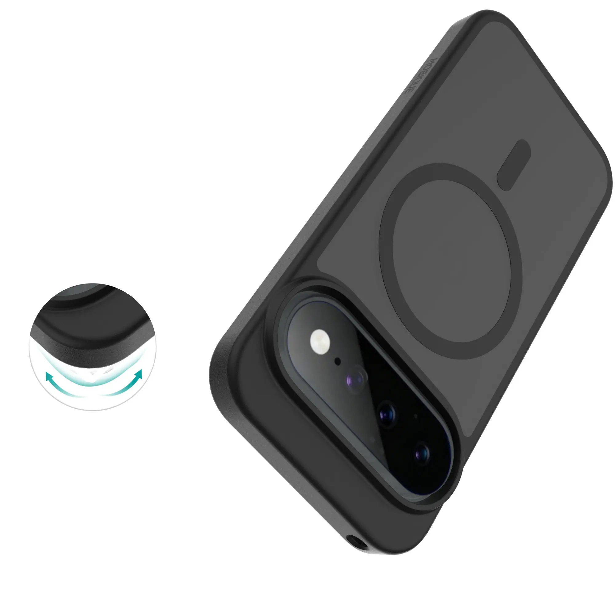 Magnetic Hybrid Skal Google Pixel 11 Pro Frosted Black