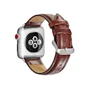 Premium Leather Watch Band Apple Watch Series 11 46mm Brown