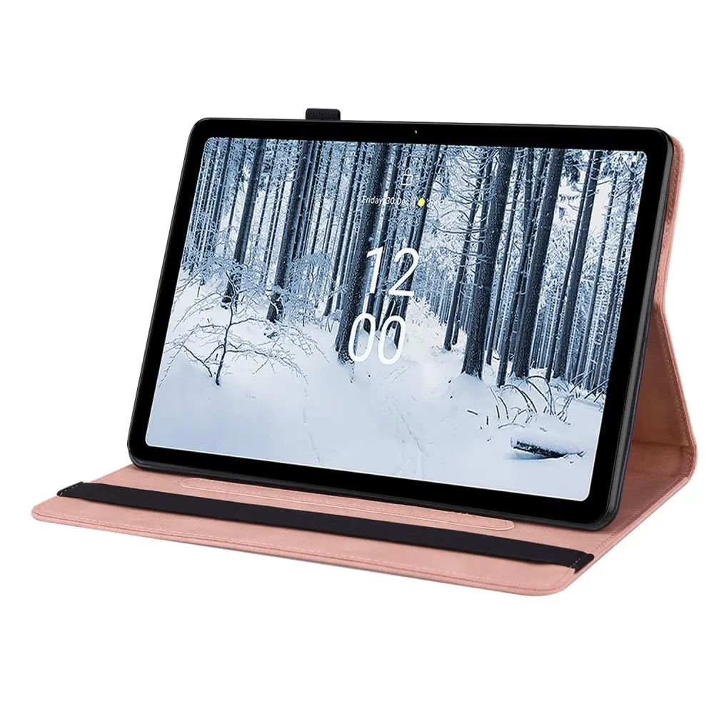 Läderfodral Fjärilar  Nokia T21 Rosa