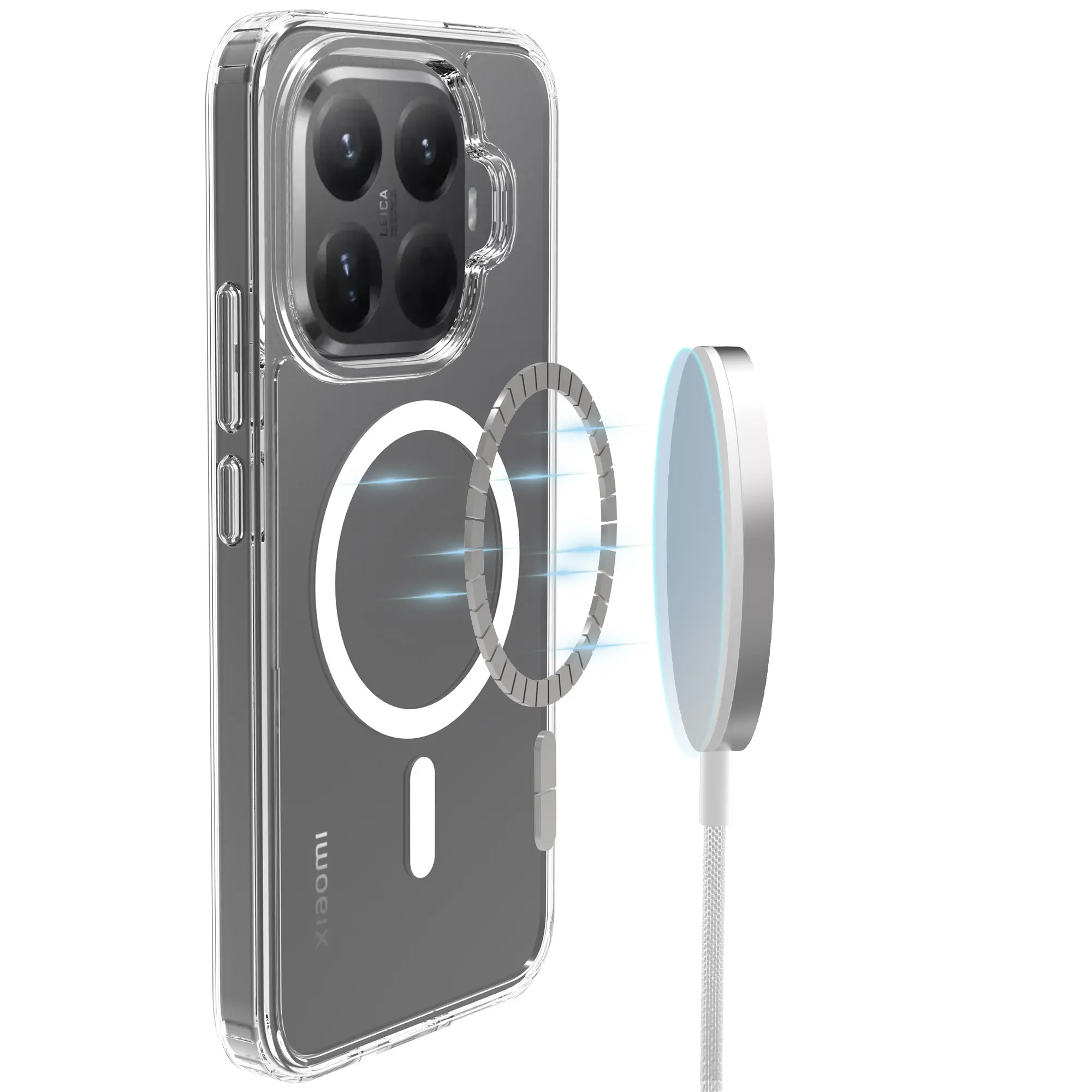Hybridskal MagSafe Xiaomi 15T Pro Genomskinlig