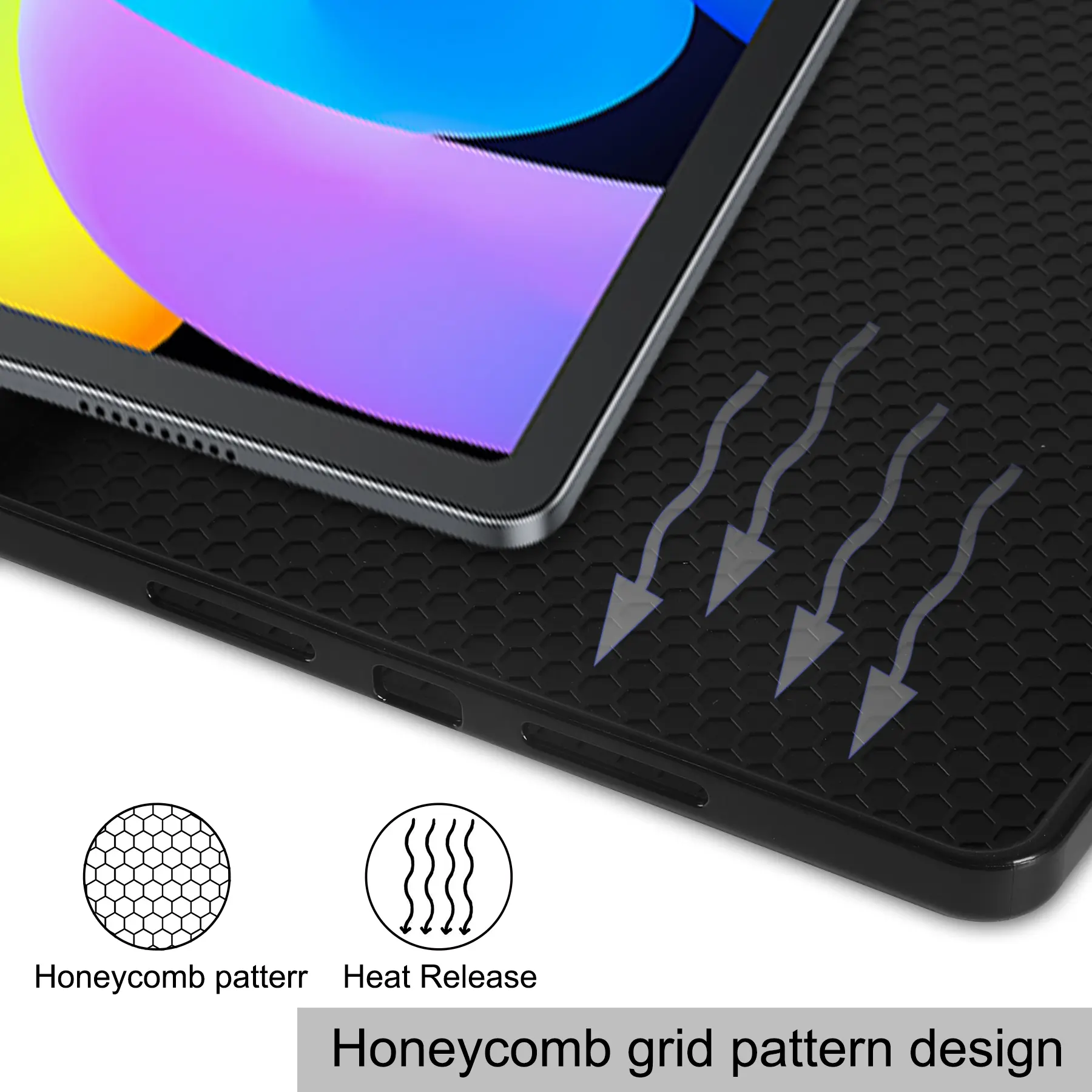 Lenovo Idea Tab Fodral Tri-fold med Pencil-hållare Svart