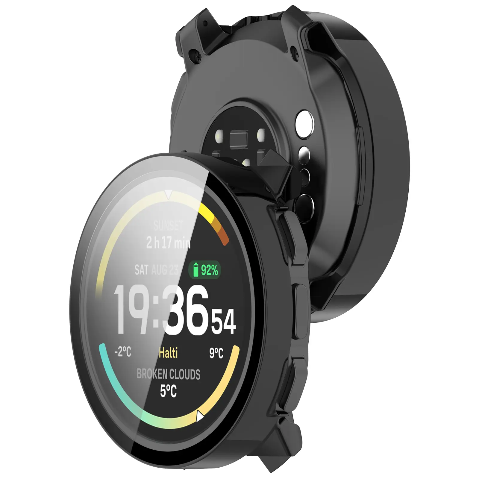 Full Cover Case Suunto Vertical 2 Svart