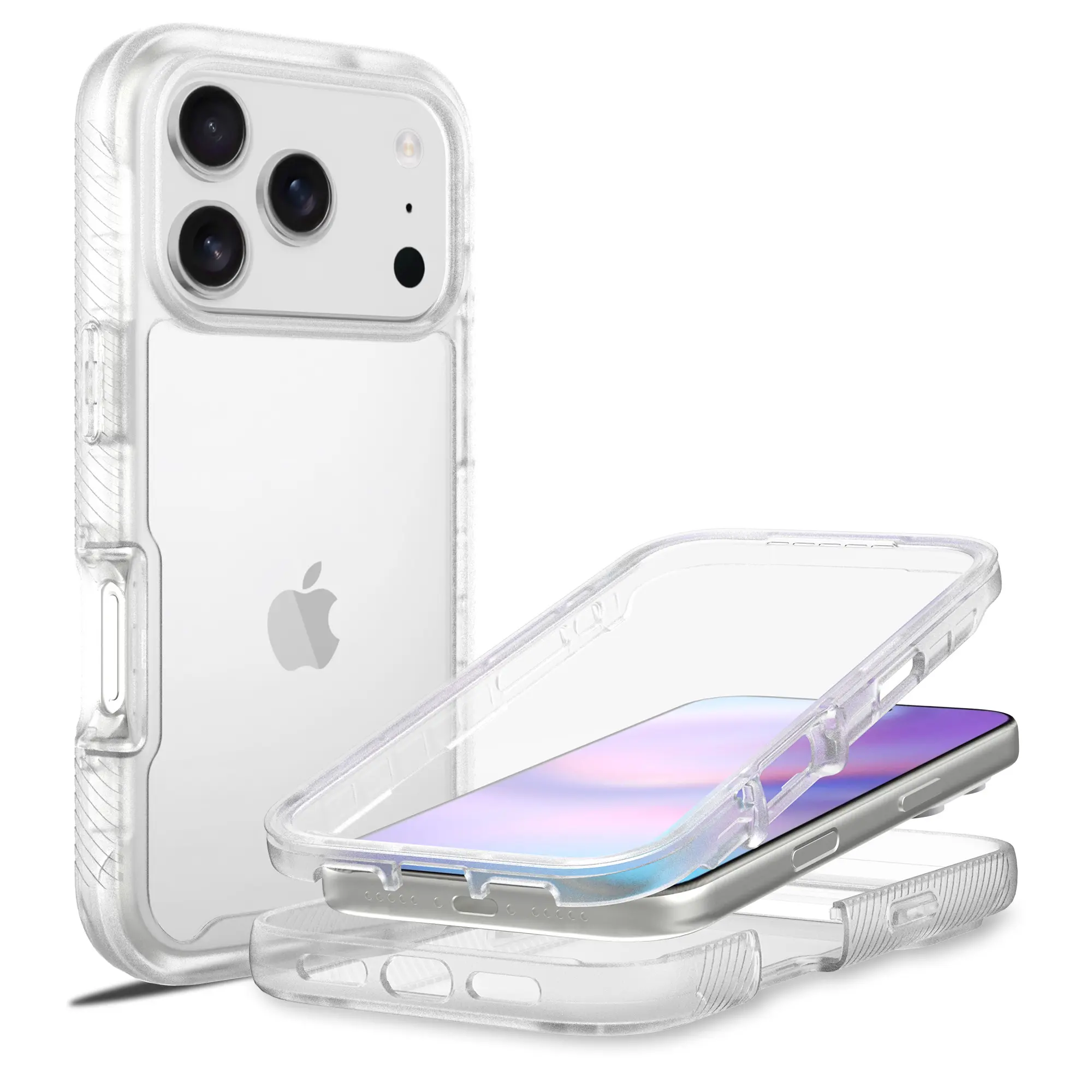 Full Protection Case iPhone 17 Pro Max Gennemsigtig