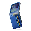 Ægte Læderetui Samsung Galaxy Z Flip 7 Blå