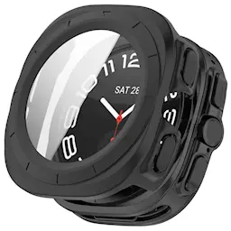 Samsung Galaxy Watch Ultra 2 (2026) cover med indbygget skærmbeskytter, Sort