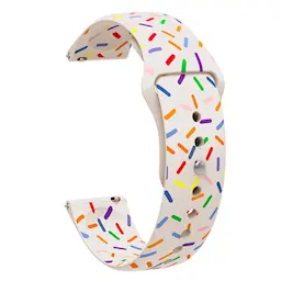 Rem af silikone til Garmin Bounce Hvid drysser