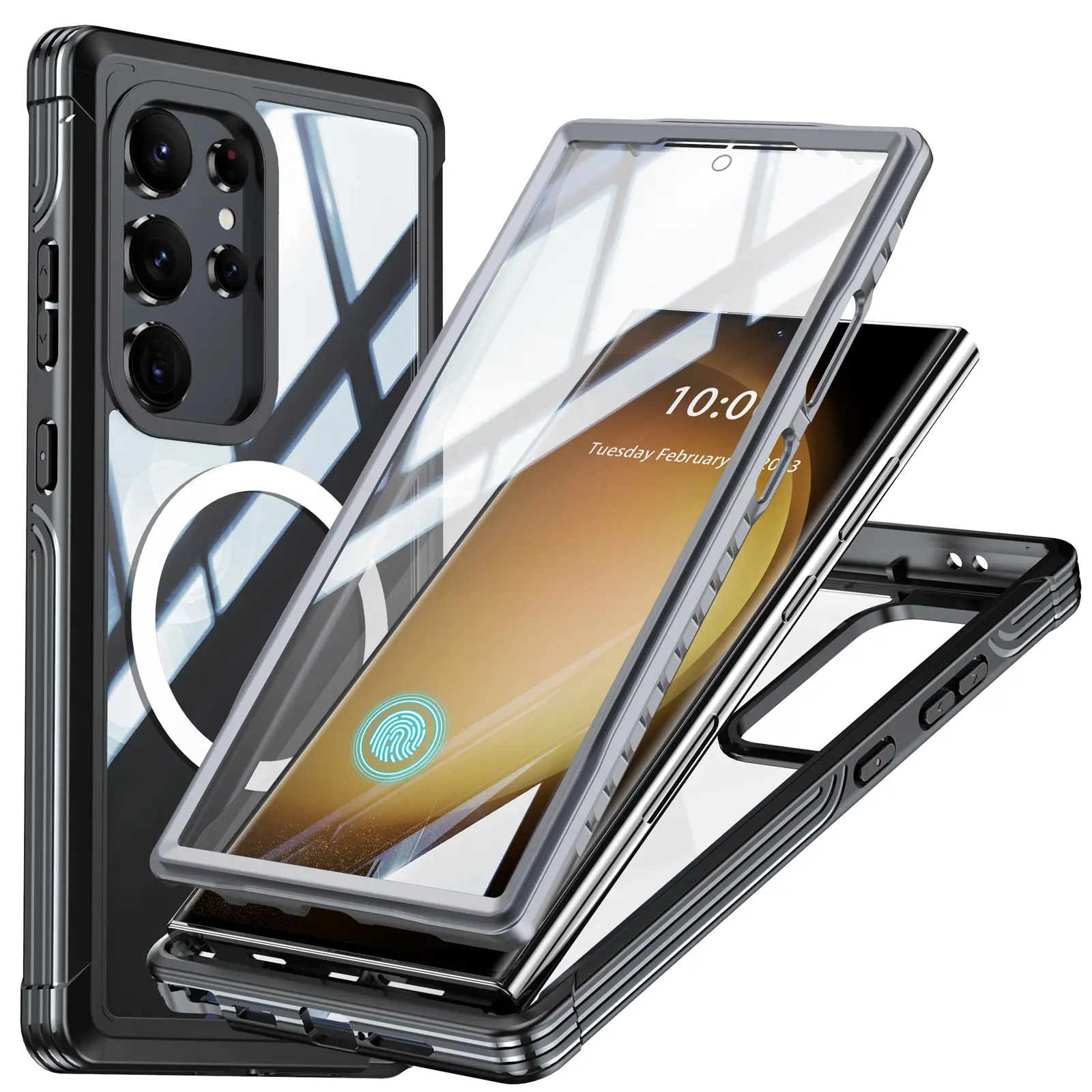 Premium Full Protection Case Samsung Galaxy S24 Ultra Svart