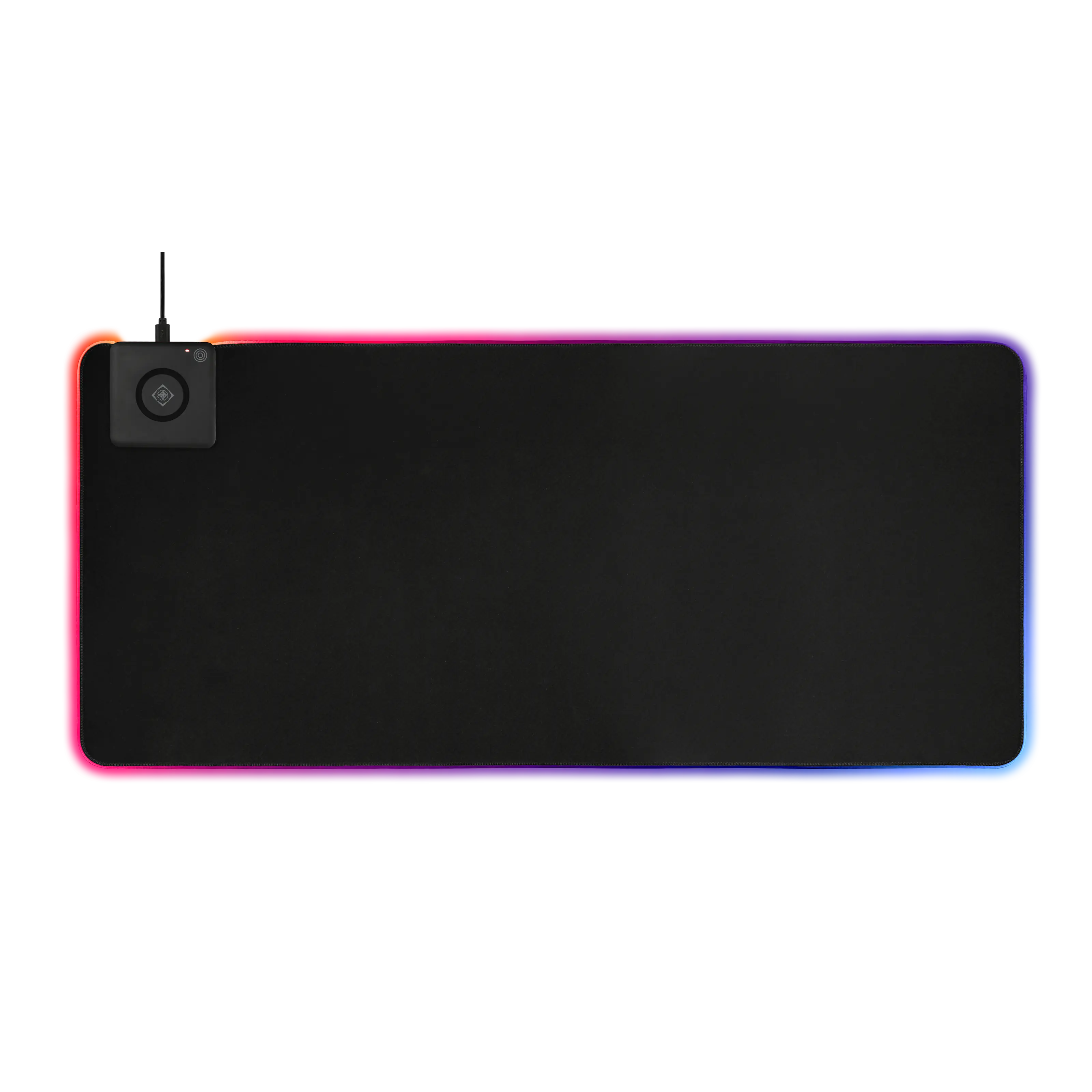 RGB-Gamingmusmatta med 10W trådlös laddning 90x40cm, Svart