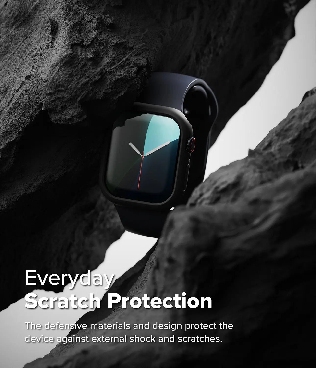 Slim Case (2-pack) Apple Watch Series 11 46mm Matte Black & Clear