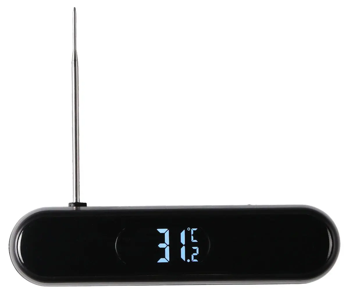 Digital trådløs grilltermometer med LCD-display, Sort