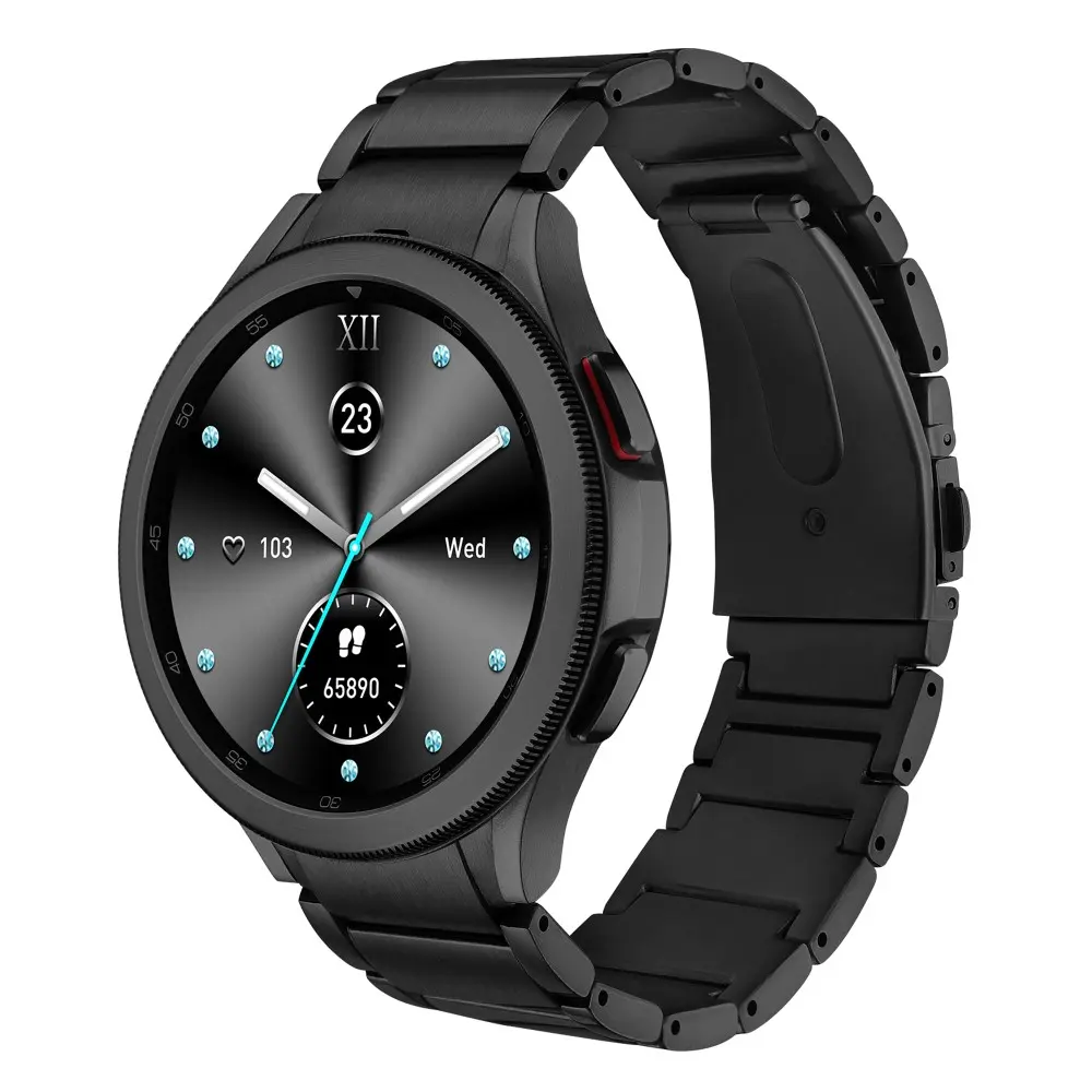 Full Fit Titaniumarmbånd Samsung Galaxy Watch FE sort