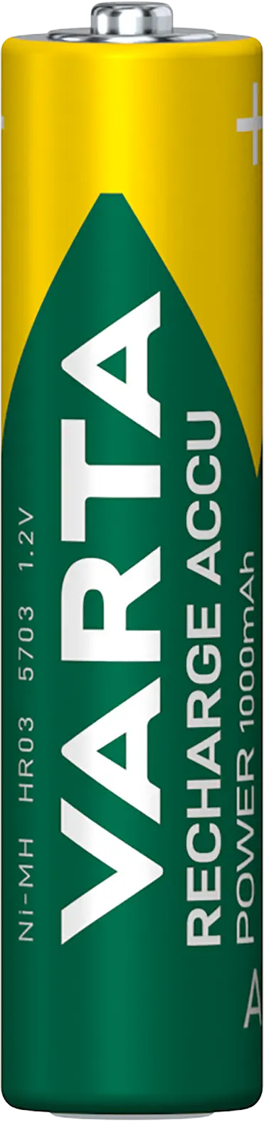 Uppladdningsbart AAA-batteri HR03 1.2V 1000mAh (4-pack)