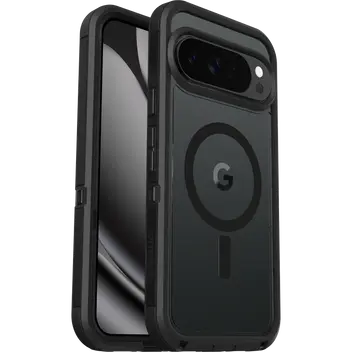 Google Pixel 10 Pro XL Defender Pro XT robust cover med PixelSnap, Sort/gennemsigtig