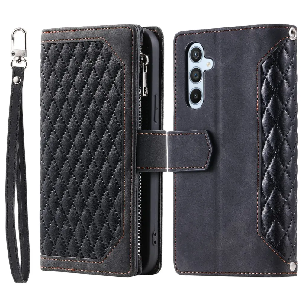 Plånboksväska Samsung Galaxy S24 Quilted Svart