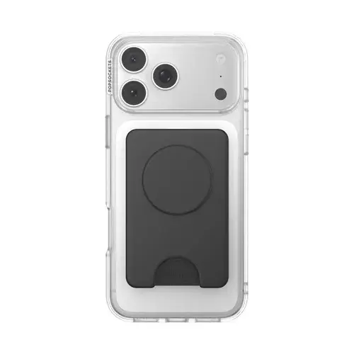 PopWallet+ MagSafe Kickout Avtagbar Mobilplånbok svart