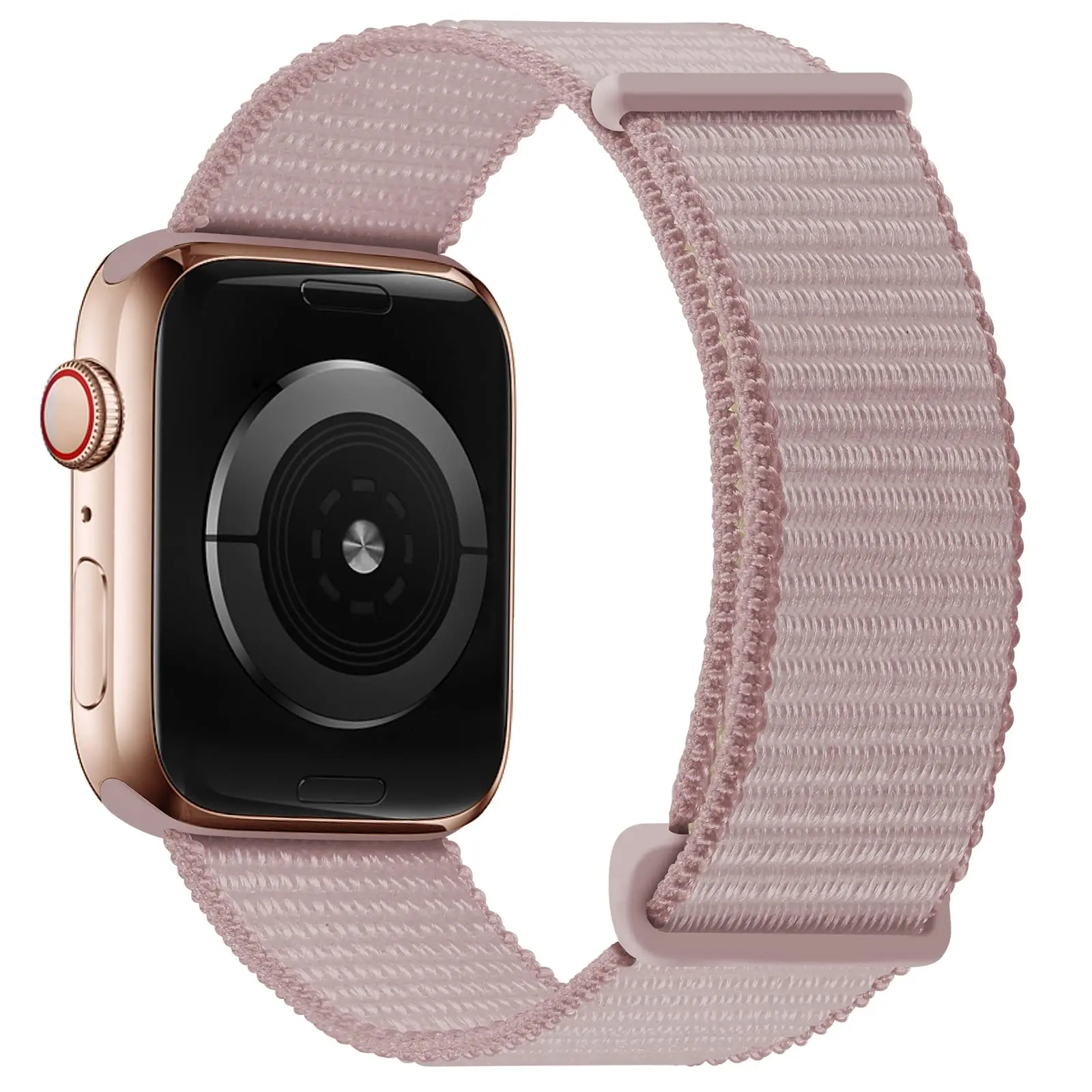 Apple Watch Ultra 49mm 4th Gen nylonrem med velcrolukning, Lyserød