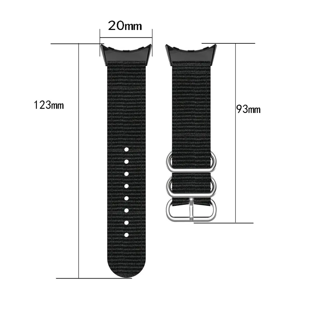 Natoarmband Google Pixel Watch 5 41mm svart