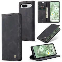 Slim Plånboksfodral Google Pixel 8a Svart